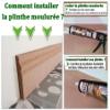 MadeInNature Paintable MDF Baseboard, Louis XV Style, 10.8 cm, Made in France, Selectable Length (Natural, 16 m) view 3