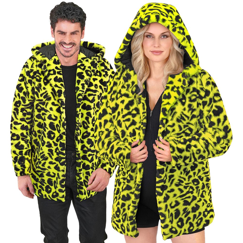 W WIDMANN MILANO Party Fashion Faux Fur Leopard-Print Coat