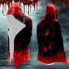 Men's Viking Hoodie Costume with Hood, Mid-Length Cape view 2