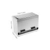 MUELODSIC Automatic Stainless Steel Storage Box for Straws and Chopsticks view 2