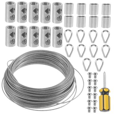 Stainless Steel Cable Railing Kit, 30 m, with Thimble