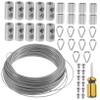 Stainless Steel Cable Railing Kit, 30 m, with Thimble view 1