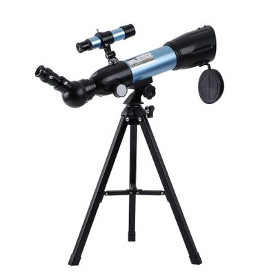 YSJNGF Refracting Astronomical Telescope with C-Shaped Rotating Mount for Beginners and Travel, Blue (Bule A)