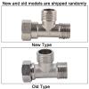 WAHEWUD G1/2 Male/Female Thread T-Fitting Stainless Steel Water Pipe T-Adapter view 4