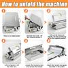 COAKUE Foldable Dough Sheeter, Manual Countertop Roller, Adjustable Thickness, 12/15.7 in view 4