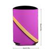 Beer Can Cooler Sleeve, Purple with Gold Diagonal Stripes view 3