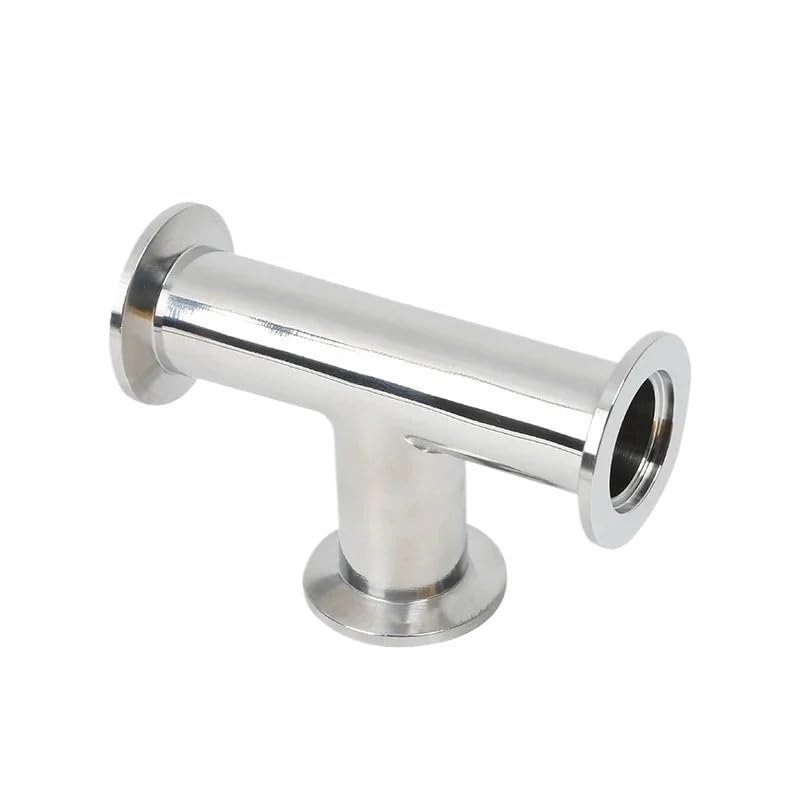 zorfar KF Vacuum Tee, Same Diameter, 304 Stainless Steel, KF16–KF100 (KF40 TC55mm)