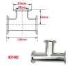 zorfar KF Vacuum Tee, Same Diameter, 304 Stainless Steel, KF16–KF100 (KF40 TC55mm) view 2