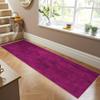 Siunwdiy Non-Slip Runner Rug, Washable Kitchen and Hallway Rug, 70 x 400 cm, Solid Pink view 1