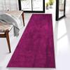 Siunwdiy Non-Slip Runner Rug, Washable Kitchen and Hallway Rug, 70 x 400 cm, Solid Pink view 2