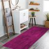 Siunwdiy Non-Slip Runner Rug, Washable Kitchen and Hallway Rug, 70 x 400 cm, Solid Pink view 3