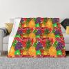 Langhbozdp Flannel Blanket with Fresh Fruit and Pineapple Print view 1