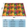 Langhbozdp Flannel Blanket with Fresh Fruit and Pineapple Print view 4