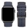 Tasikar Genuine Leather Band for Apple Watch, Deep Blue view 4