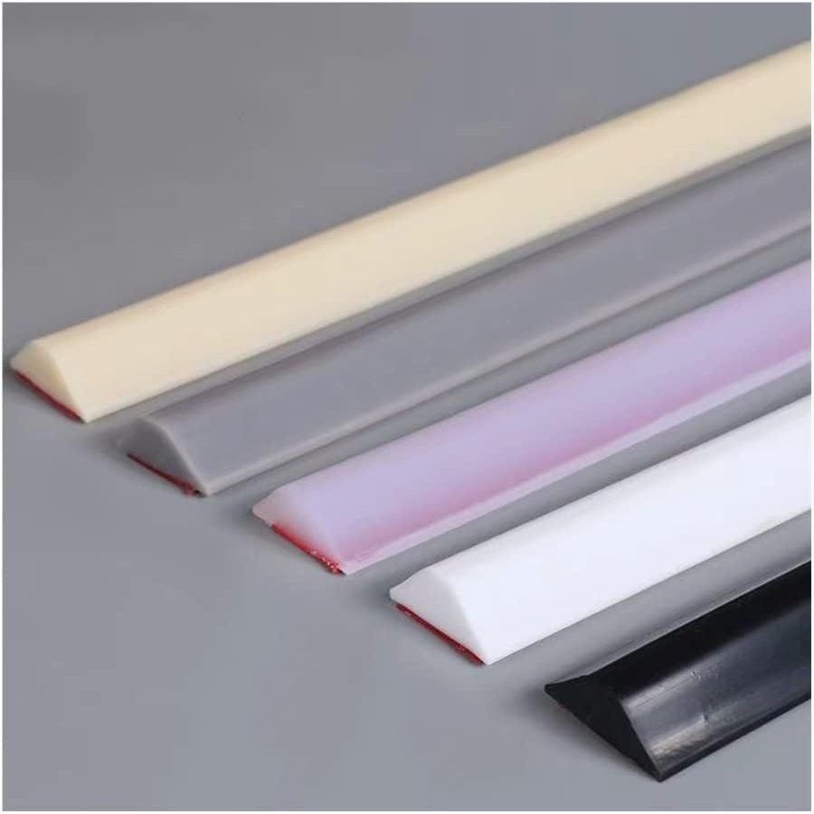 4 m Foldable Silicone Water Barrier for Showers, Beige