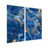 SFArt Glass Stove Cover, 2-Piece, 30 x 52 + 45 x 52 cm, Tempered Glass Cutting Board & Ceramic Cooktop Cover, Hygienic & Non-Slip, for Induction and Ceramic Cooktops, Lazurite view 1