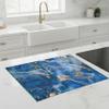 SFArt Glass Stove Cover, 2-Piece, 30 x 52 + 45 x 52 cm, Tempered Glass Cutting Board & Ceramic Cooktop Cover, Hygienic & Non-Slip, for Induction and Ceramic Cooktops, Lazurite view 3
