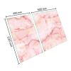 SFArt 2-Piece Glass Stove Cover, 40x52 + 60x52 cm, Tempered Glass Cutting Board & Cooktop Cover, Rosalia view 2