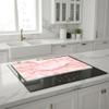 SFArt 2-Piece Glass Stove Cover, 40x52 + 60x52 cm, Tempered Glass Cutting Board & Cooktop Cover, Rosalia view 4
