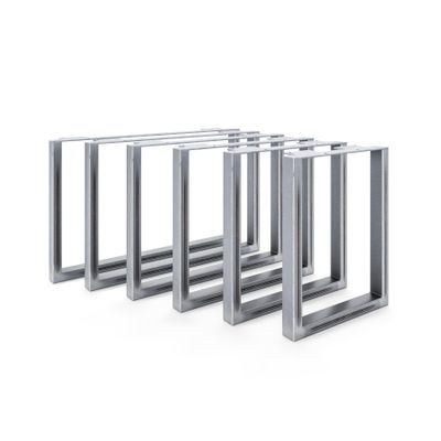 HEVVA GRAZ 2-Piece Furniture Sled Legs, 30 cm High, 20 cm Deep, Clear-Coated