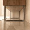 HEVVA GRAZ 2-Piece Furniture Sled Legs, 30 cm High, 20 cm Deep, Clear-Coated view 4