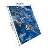 SFArt Glass Stove Cover, 1-Piece, 35 x 52 cm, Tempered Glass Cutting Board & Ceramic Cooktop Cover, Hygienic & Non-Slip, for Induction and Ceramic Cooktops, Lazurite view 2