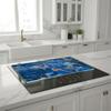 SFArt Glass Stove Cover, 1-Piece, 35 x 52 cm, Tempered Glass Cutting Board & Ceramic Cooktop Cover, Hygienic & Non-Slip, for Induction and Ceramic Cooktops, Lazurite view 4