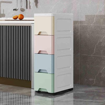 Space-Saving Mobiletto Bathroom Storage Cabinet, Moisture-Resistant, Narrow and Waterproof