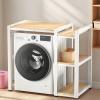 Adjustable 3-Tier Laundry Drying Rack, White view 1