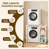 Adjustable 3-Tier Laundry Drying Rack, White view 4