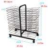 DFGHNBVC Art Drying Rack with 30 Removable Shelves and Wheels view 2