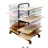 DFGHNBVC Art Drying Rack with 30 Removable Shelves and Wheels view 3