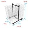 40-Tier Double-Sided Art Drying Rack view 2