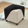 QOEUIUJ Stretch Square Ottoman Cover, 35x35 to 80x80 cm, Wine Red, 38"/95 cm view 3