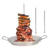 Stainless Steel Vertical Skewer Stand for BBQ El Pastor Rotisserie view 1