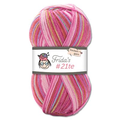 Frida's Wollhaus 100 g Fridas #21te Sock Yarn, Wool Blend, Gradient, 15 Colors (2706)