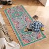 Non-Slip Hallway Runner Rug, 100 x 450 cm, Washable, Low-Pile Polyester view 3