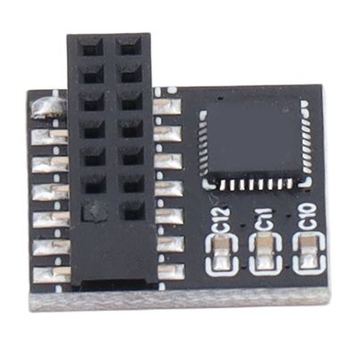 TPM 2.0 Module, Encryption Security, SPI, Enhanced Cryptographic Processor for - Motherboards, Black PCB, 16 x 15 mm