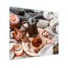 SFArt Glass Stove Cover 80 x 52 cm, 1-Piece, Tempered Glass Cutting Board & Ceramic Cooktop Cover - Tea Blanket view 1