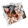 SFArt Glass Stove Cover 80 x 52 cm, 1-Piece, Tempered Glass Cutting Board & Ceramic Cooktop Cover - Tea Blanket view 2