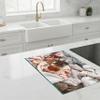 SFArt Glass Stove Cover 80 x 52 cm, 1-Piece, Tempered Glass Cutting Board & Ceramic Cooktop Cover - Tea Blanket view 3