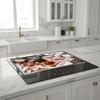 SFArt Glass Stove Cover 80 x 52 cm, 1-Piece, Tempered Glass Cutting Board & Ceramic Cooktop Cover - Tea Blanket view 4