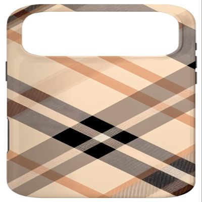 Case for iPhone 17 Pro Max, Plaid and Gingham Pattern, Flannel Design