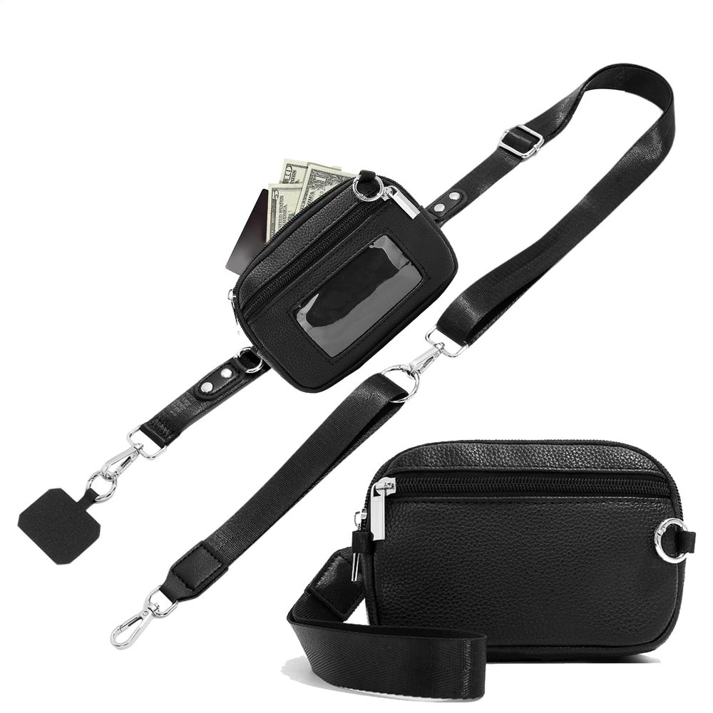Phone Lanyard with Wallet and Adjustable Safety Strap
