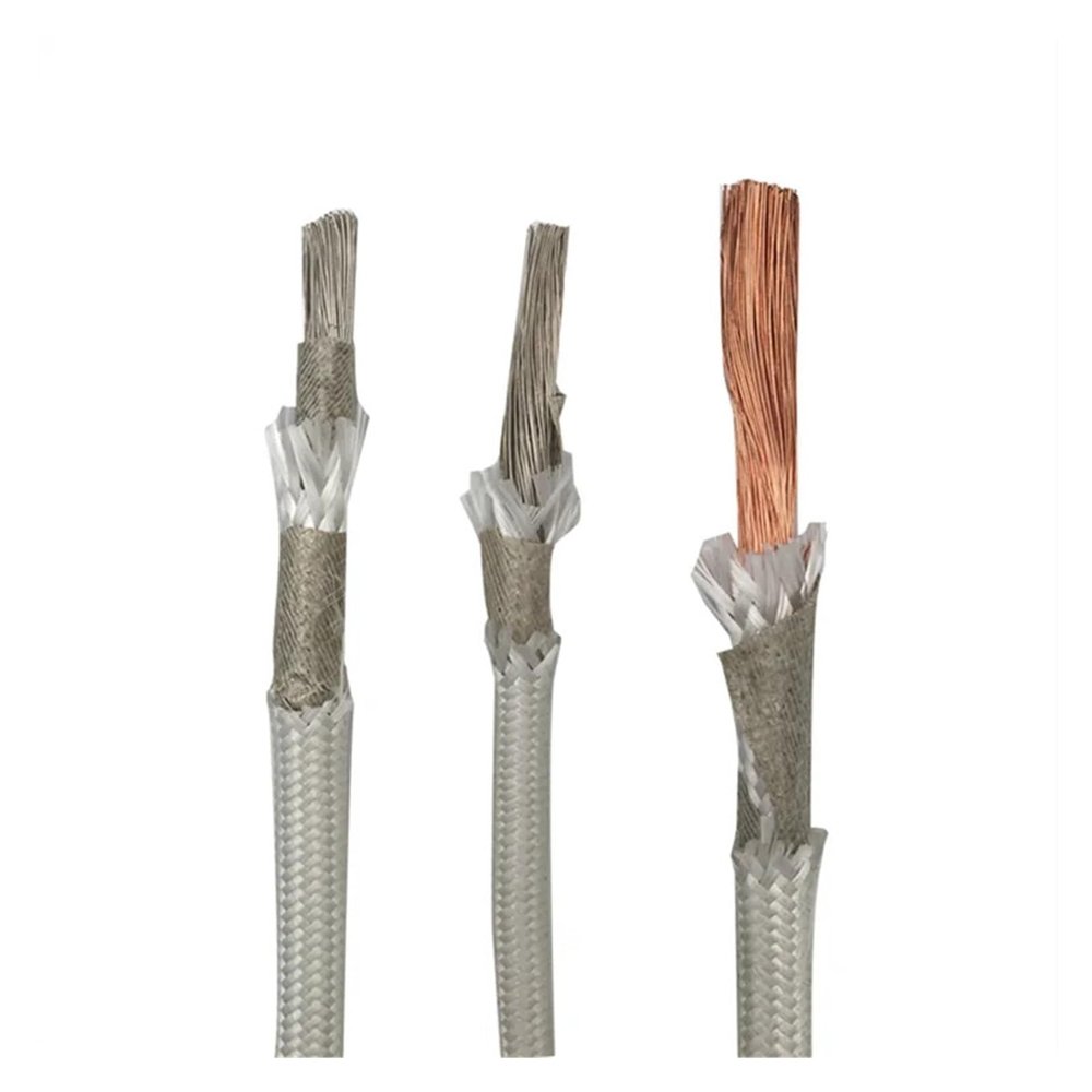 High-Temperature Mica Wire, Electromagnetic Heating Wire, Nickel-Plated Copper, 100 m, 6/20 AWG, 500–1,000°C (11 AWG, 4.0 mm)