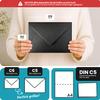 Netuno 250 Black Pearl C5 Envelopes, 6.4 x 9 in, Metallic and Elegant view 2