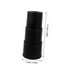 Homoyoyo Plastic Telescopic Chair Cover for Office and Home, Black view 2