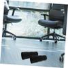 Homoyoyo Plastic Telescopic Chair Cover for Office and Home, Black view 4