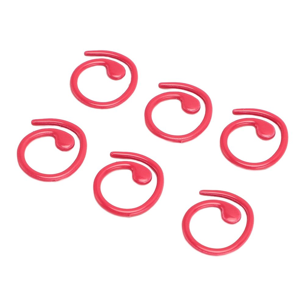 Metal Stitch Markers, Red Locking Crochet Markers, 50 Pieces