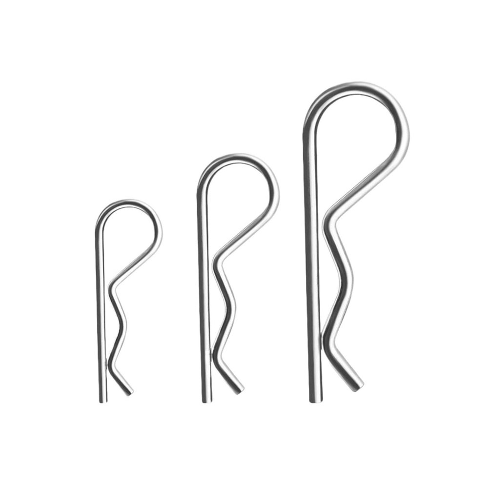 Cotter Pins and R-Clips, 10,100 Pieces, M1/M4/M5/M6/M7 Spring R-Type Retaining Clips, Shaft, R-Shaped (M3 × 60, 50 pcs)